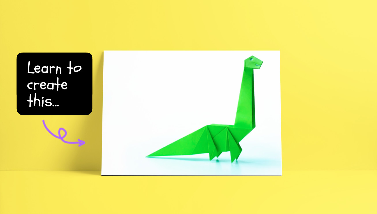 8. How To Make an Origami Dinosaur