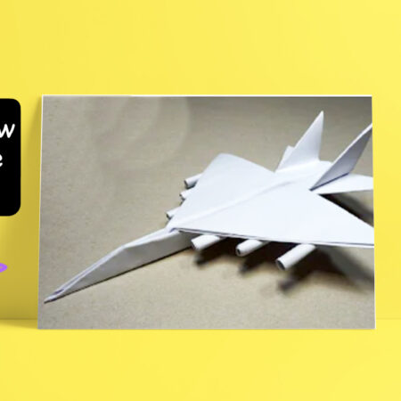 How To Make an Origami Paper Jet Fighter Plane