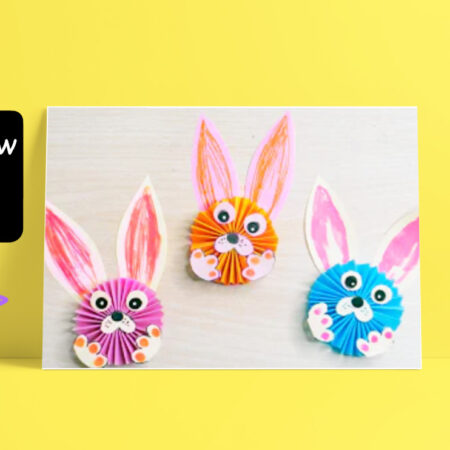 How to Create Cute Paper Rabbit Wall Decorations